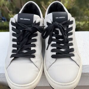 Karl Lagerfeld Black and White Men's Sneakers